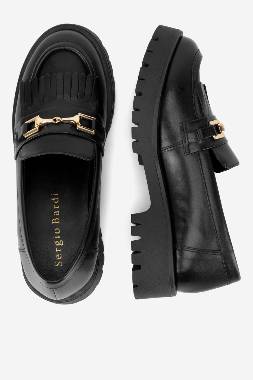 Sergio Bardi - Loafersy skórzane - 5905588953685