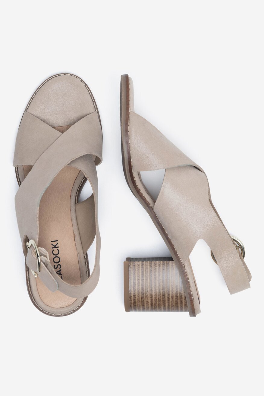 
                Lasocki - Sandały skórzane - 5905588591764