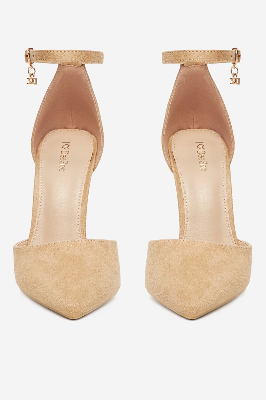Pantofi cu toc DeeZee BEJ - 5906751076415
