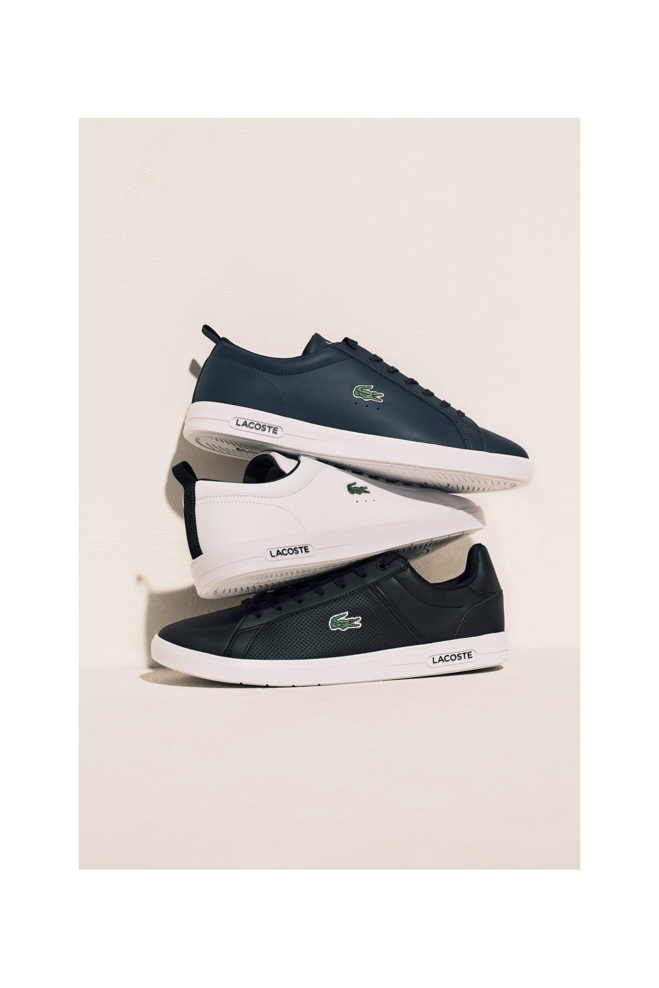 Спортни обувки LACOSTE C-COURT BASE 48SMA0112_1R5 БЯЛ