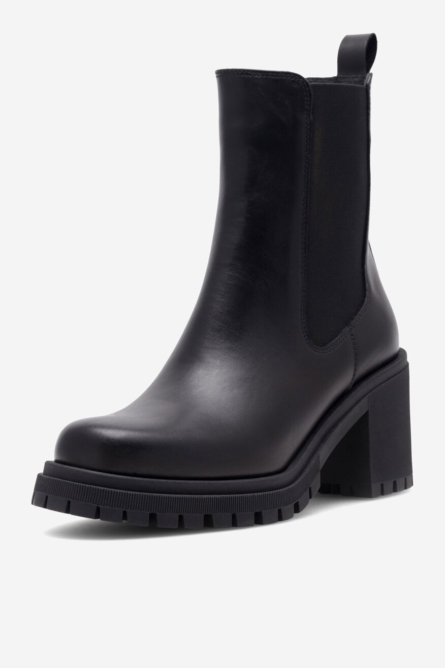 Badura - Skórzane botki - 5905588106517