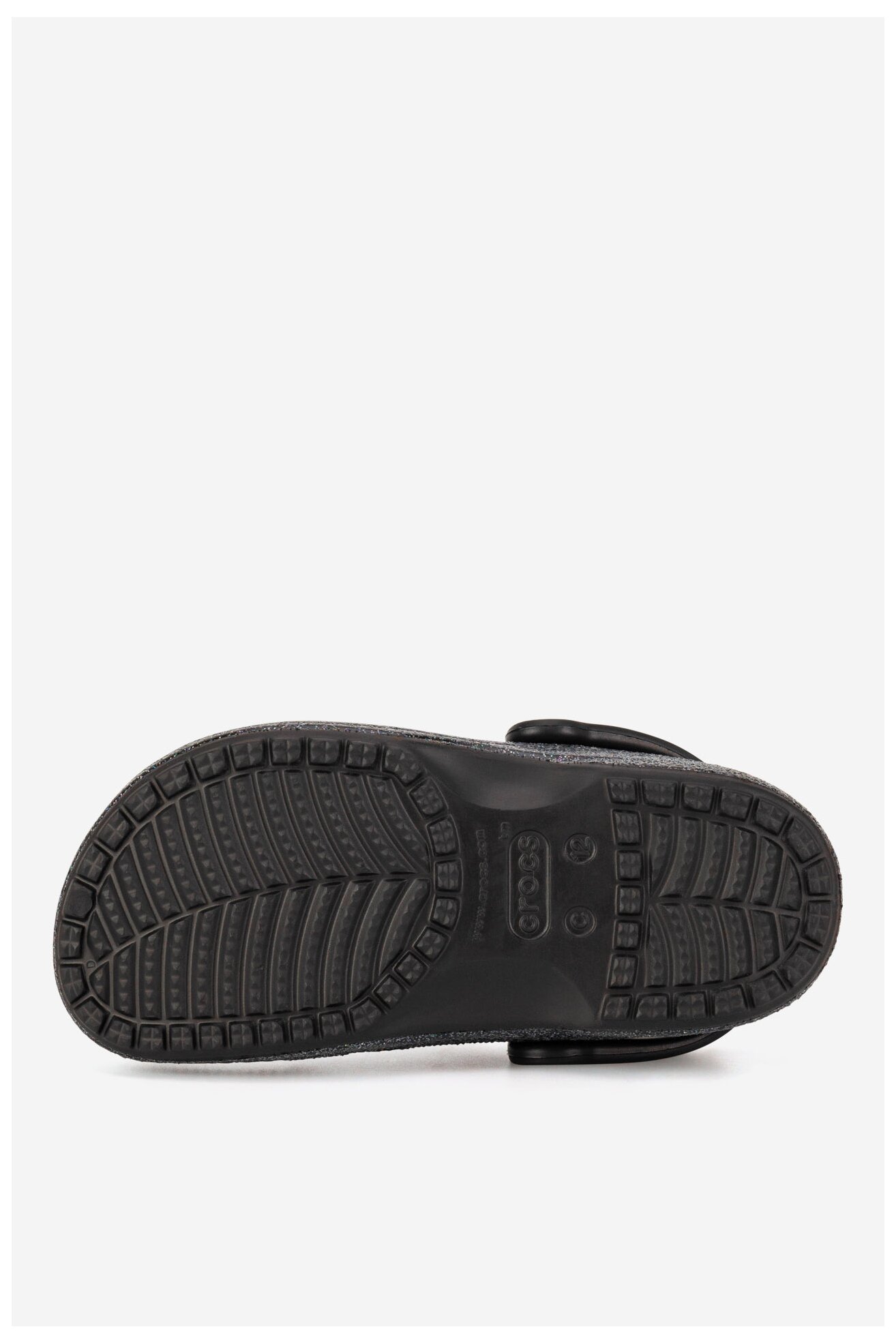 Klapki basenowe Crocs BAYA GLITTER CLOG 207015-0C4 Czarny