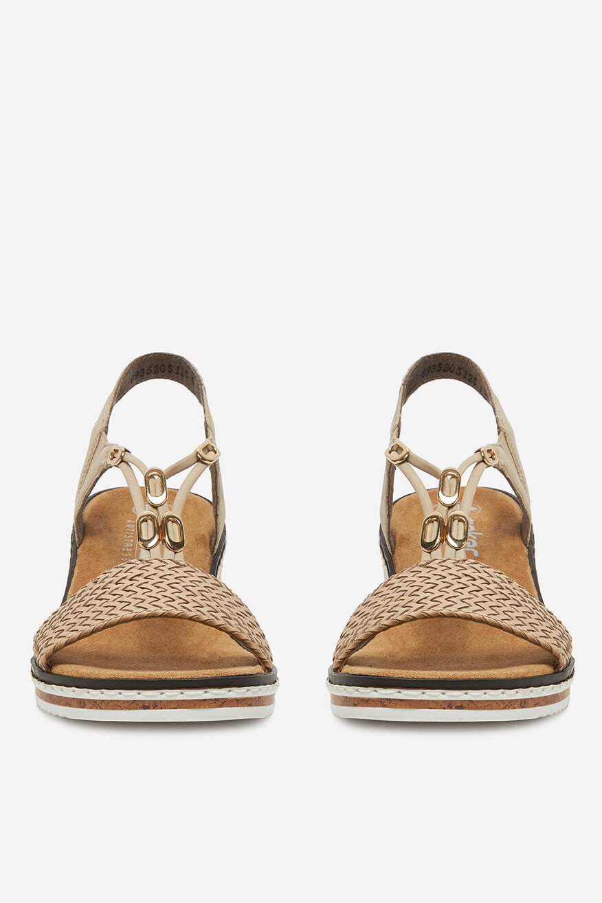 
                Rieker - Sandały na koturnie - 2230078407199