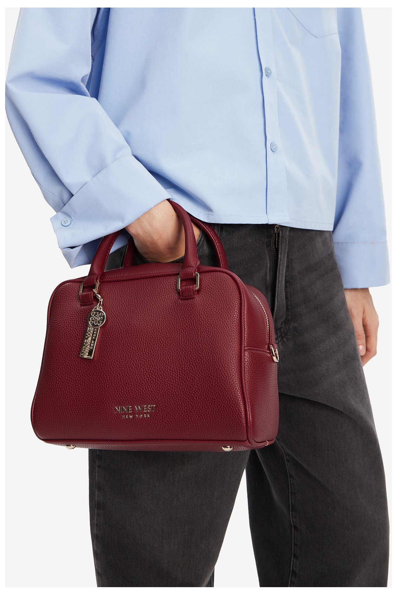 Kézitáska NINE WEST CEO-BROOKLYN-BLISS-LX10159 BORDÓ