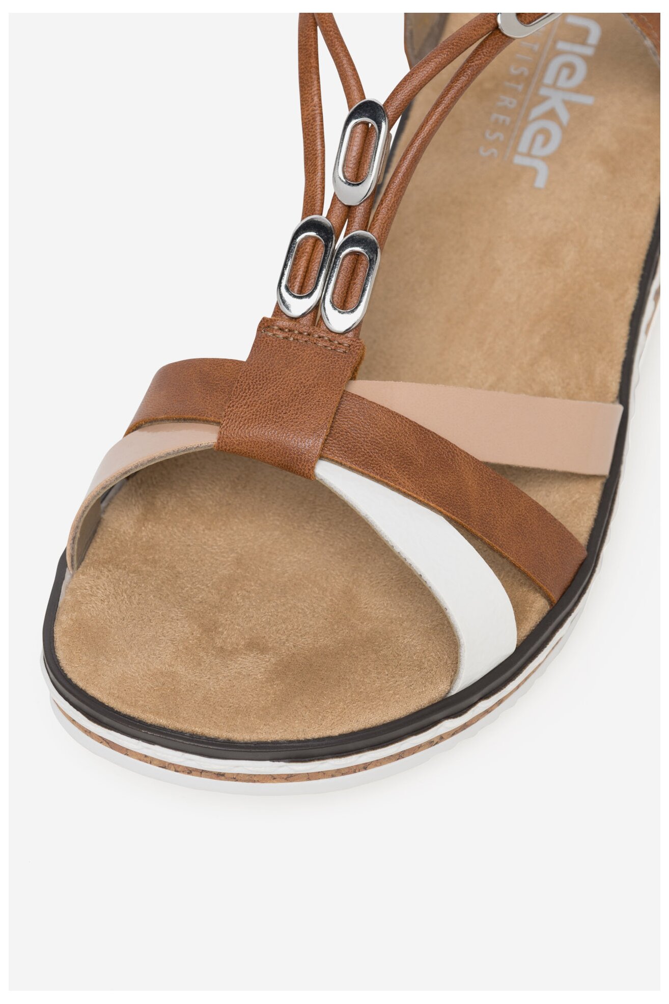 Sandały Rieker V3657-81 Brązowy