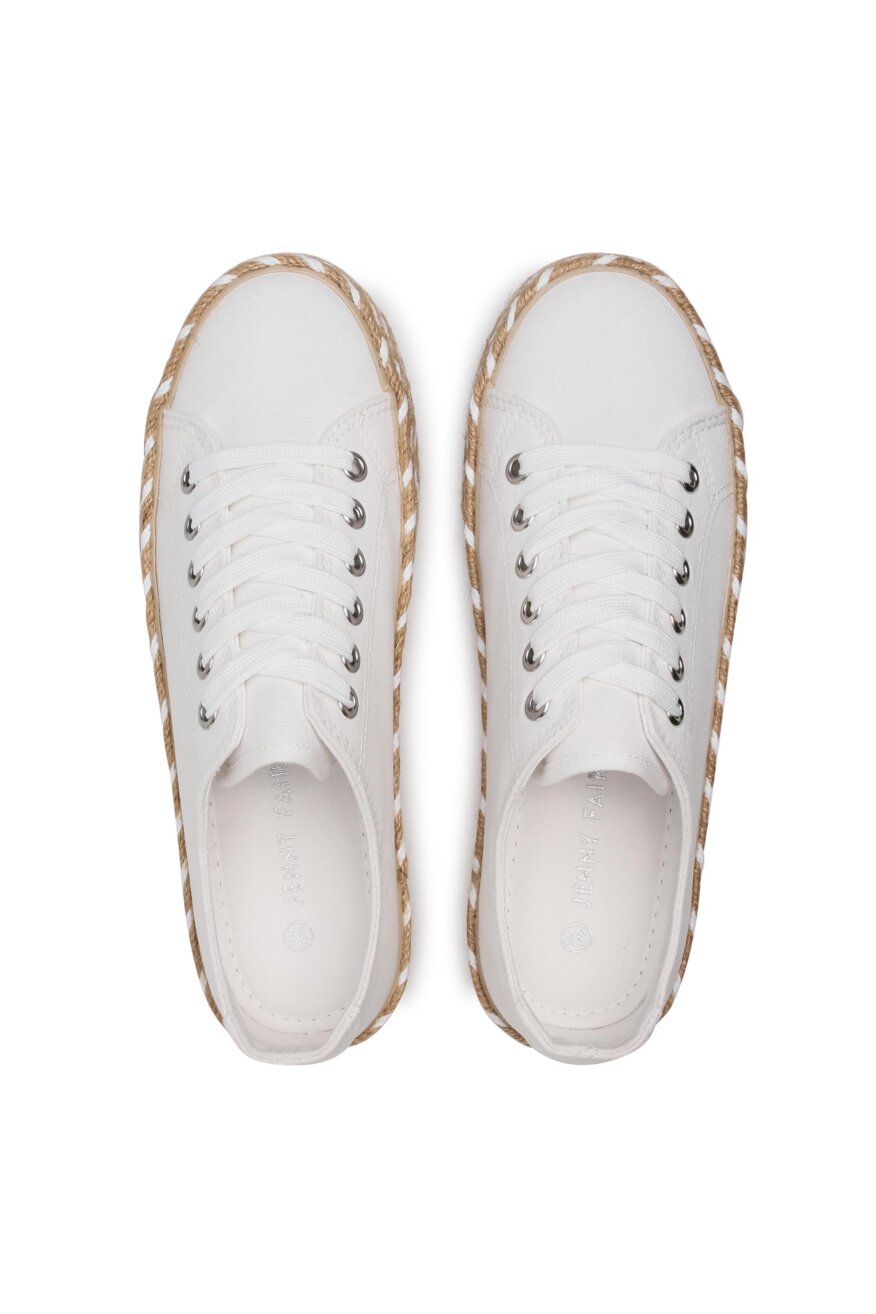 
                Jenny Fairy - Espadryle boho białe - 5903698458465