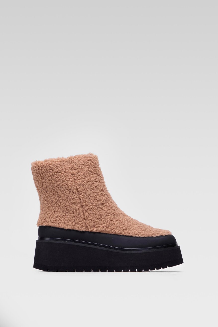 Jenny Fairy - Śniegowce flatformy brązowe - 5904248245962