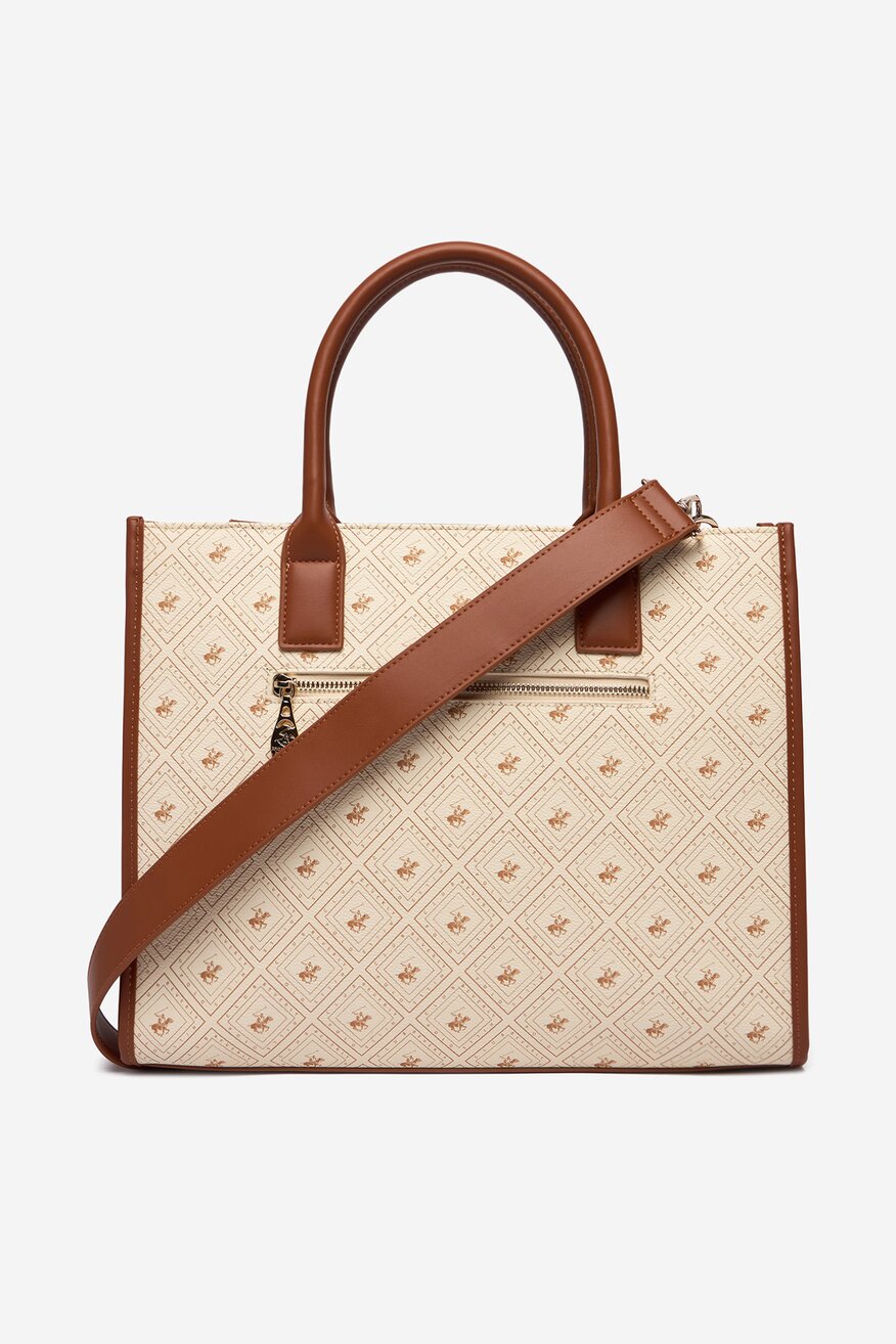 Дамска чанта Beverly Hills Polo Club БЕЖОВ - 5906751618943