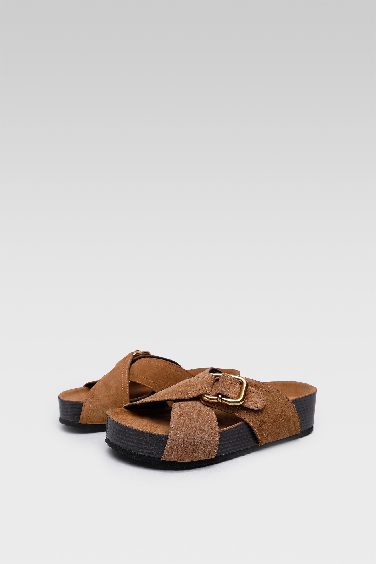 Klapki Gino Rossi 22SS40 Beżowy ciemny