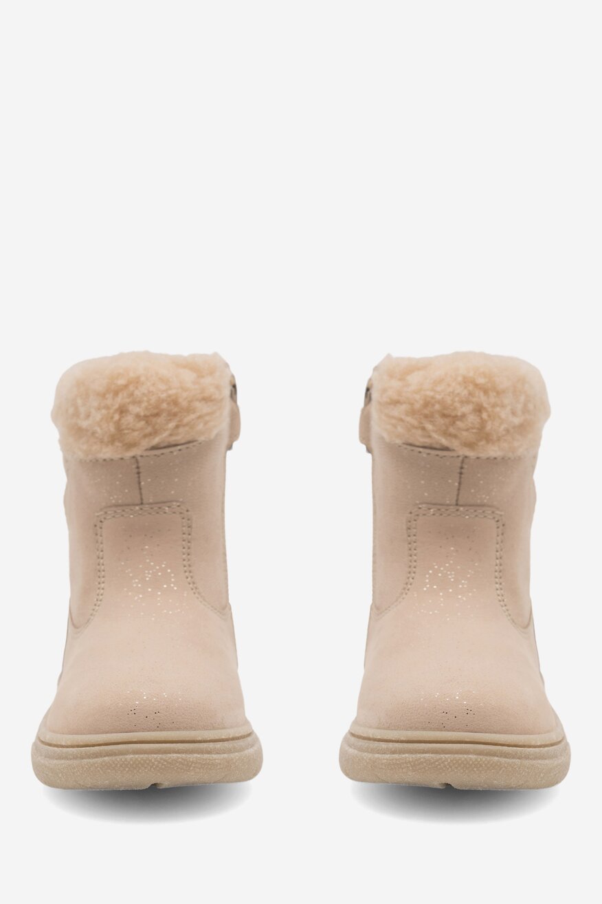 Lasocki Kids - Botki skórzane ocieplane - 5905588176558