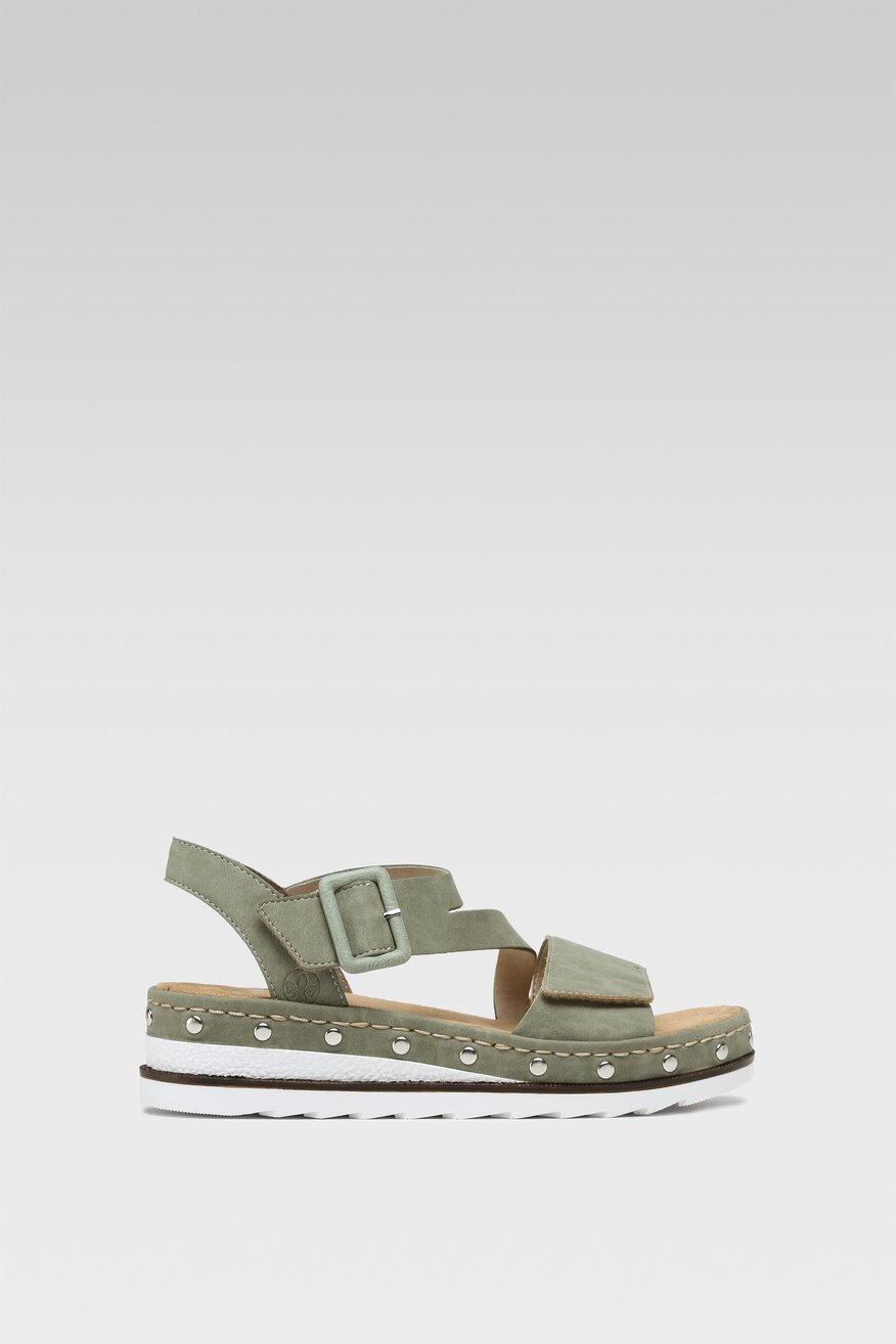 Rieker - Sandały zielone - 5904862598642
