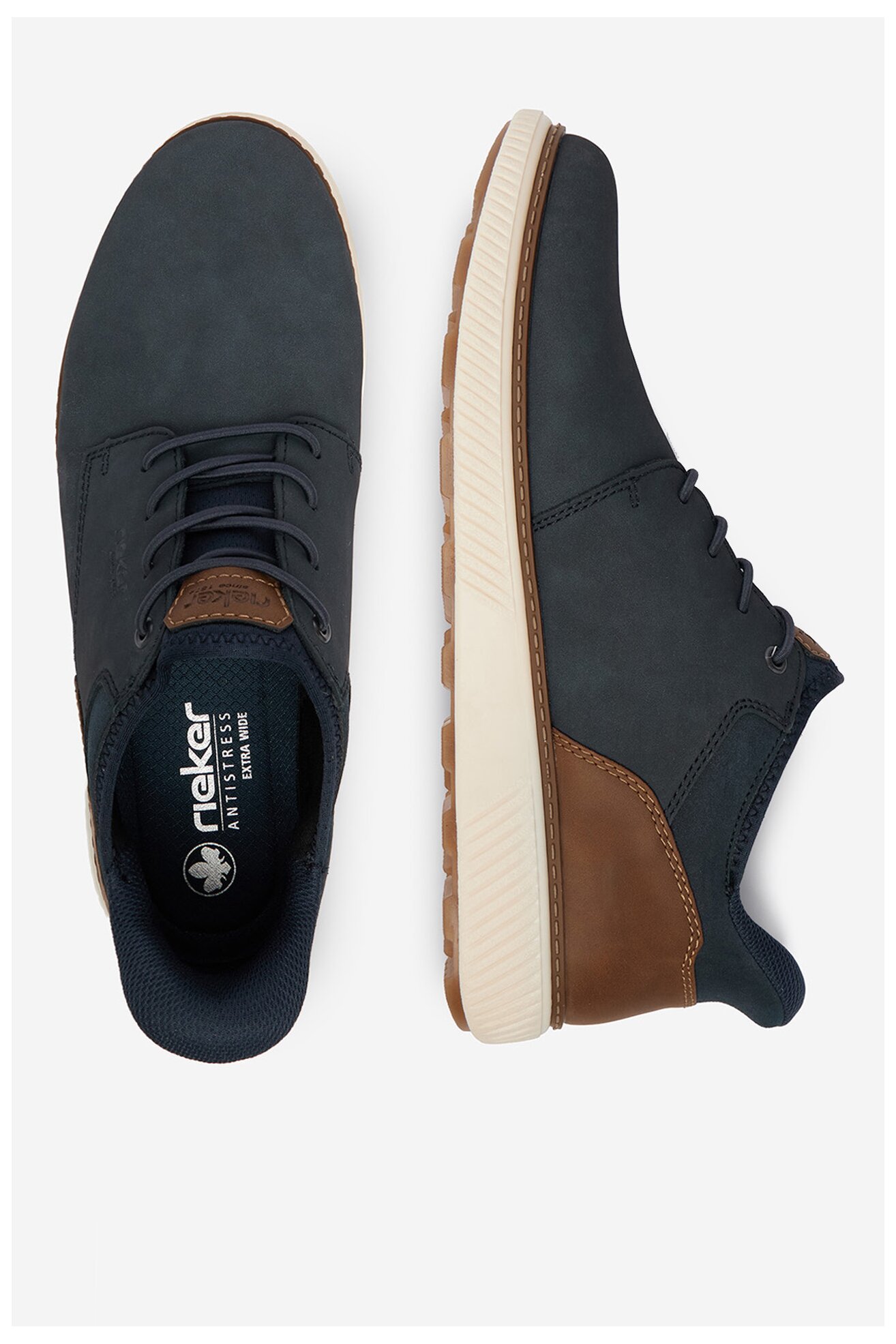 Półbuty Rieker CEO-B3357-14 Granatowy ciemny