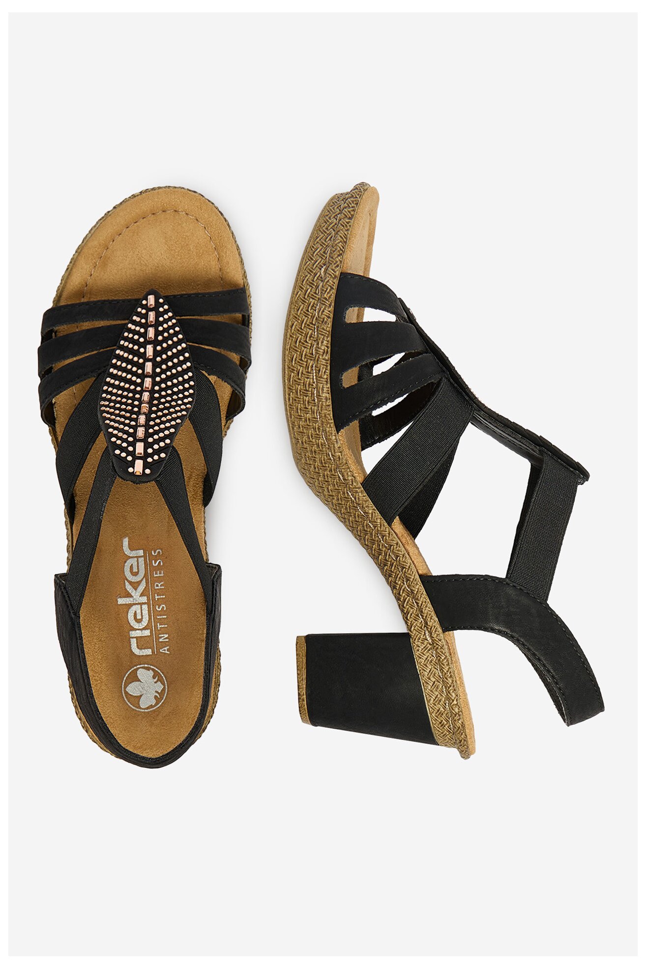 Sandały Rieker CEO-66526-00 Czarny