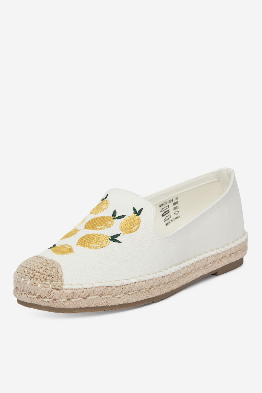 Espadrile DeeZee ALB - 5904410835960