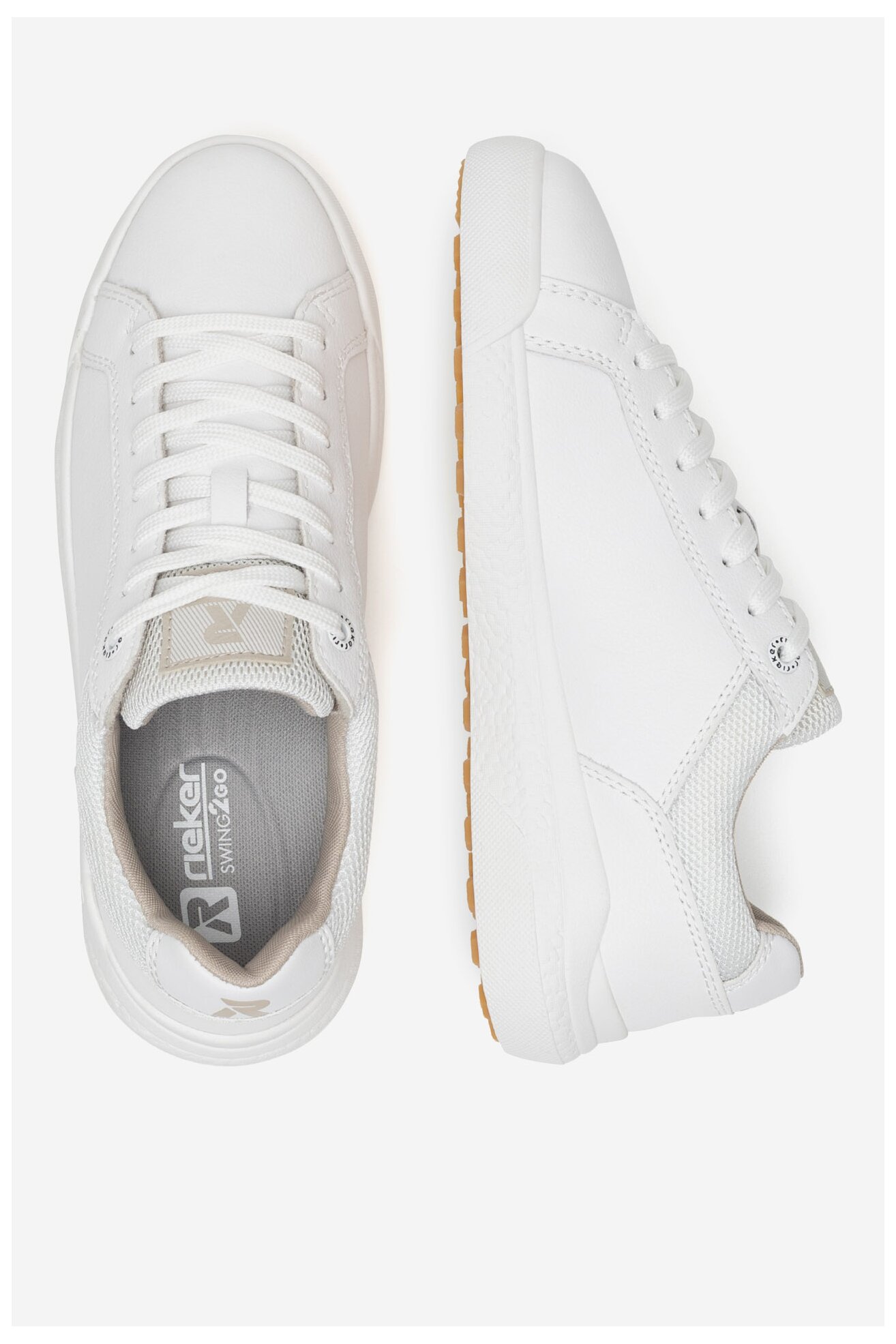 Sneakerși Rieker Revolution Lifestyle W1100-80 ALB