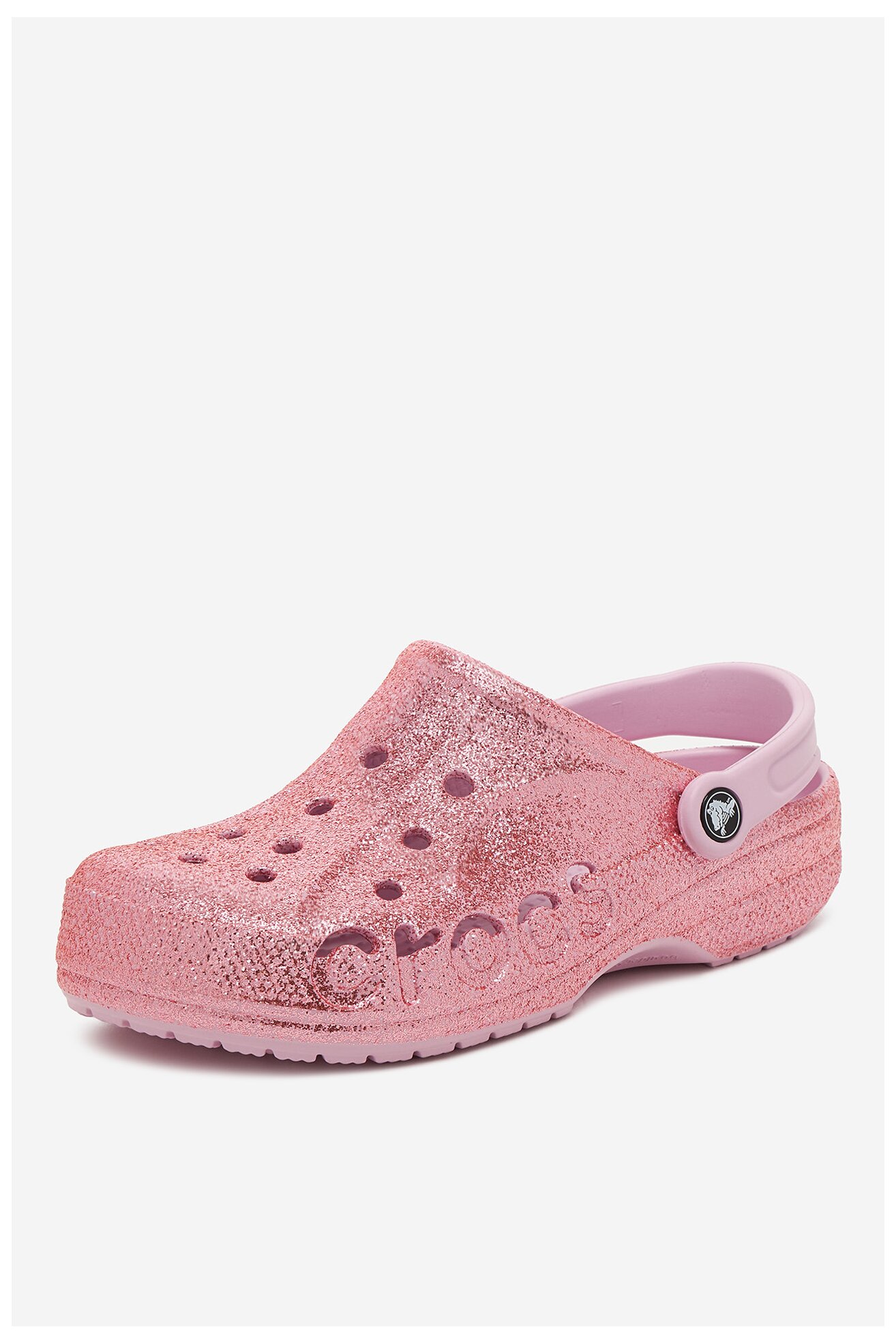 Klapki basenowe Crocs C-BAYA GLITTER CLOG 205925-6GD Różowy