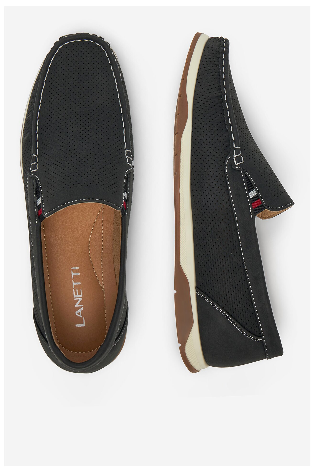 Mokasyn Lanetti MSS20515-02 Czarny