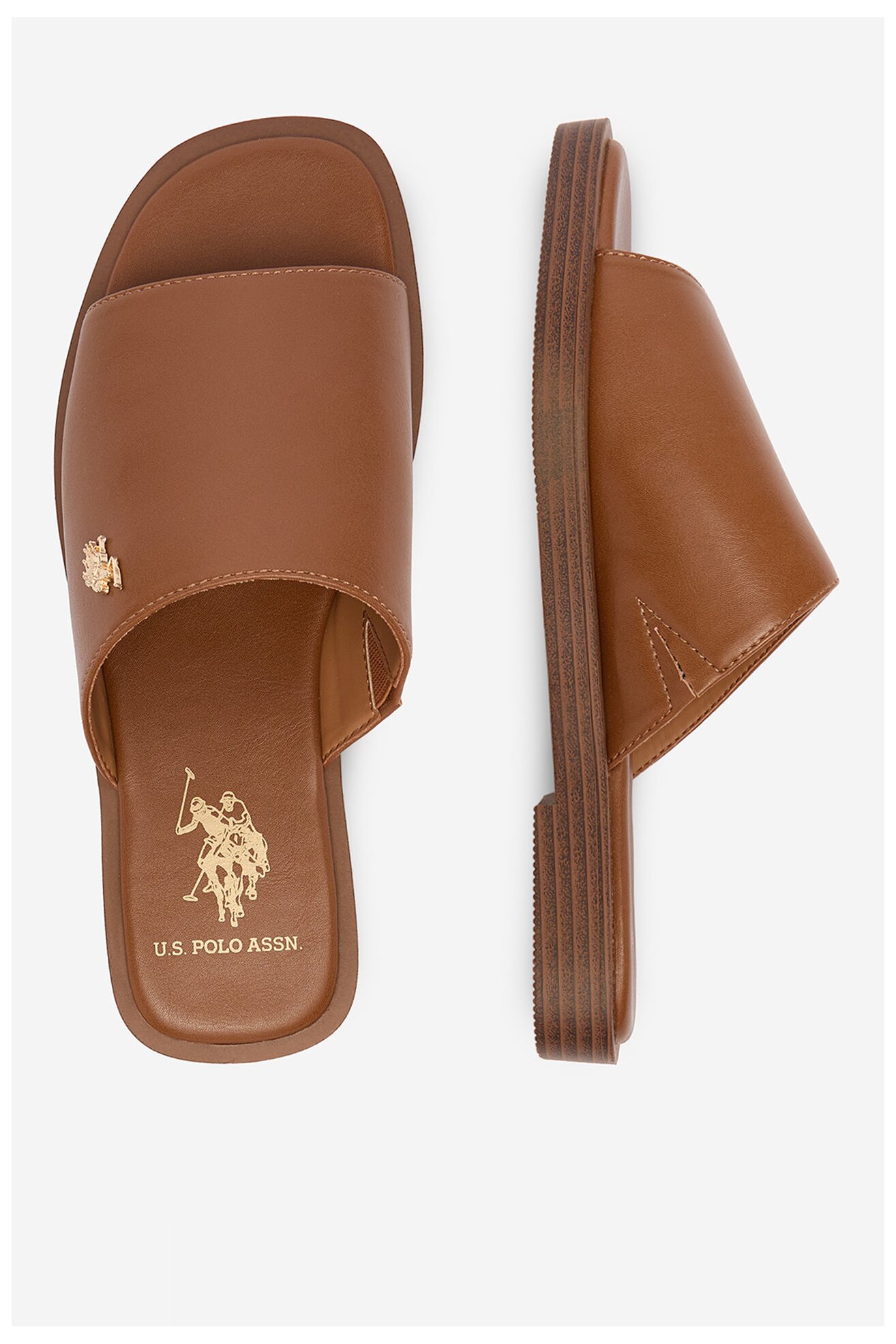 Klapki U.S. POLO ASSN. EO-MARINA003W/6Y1 Camel