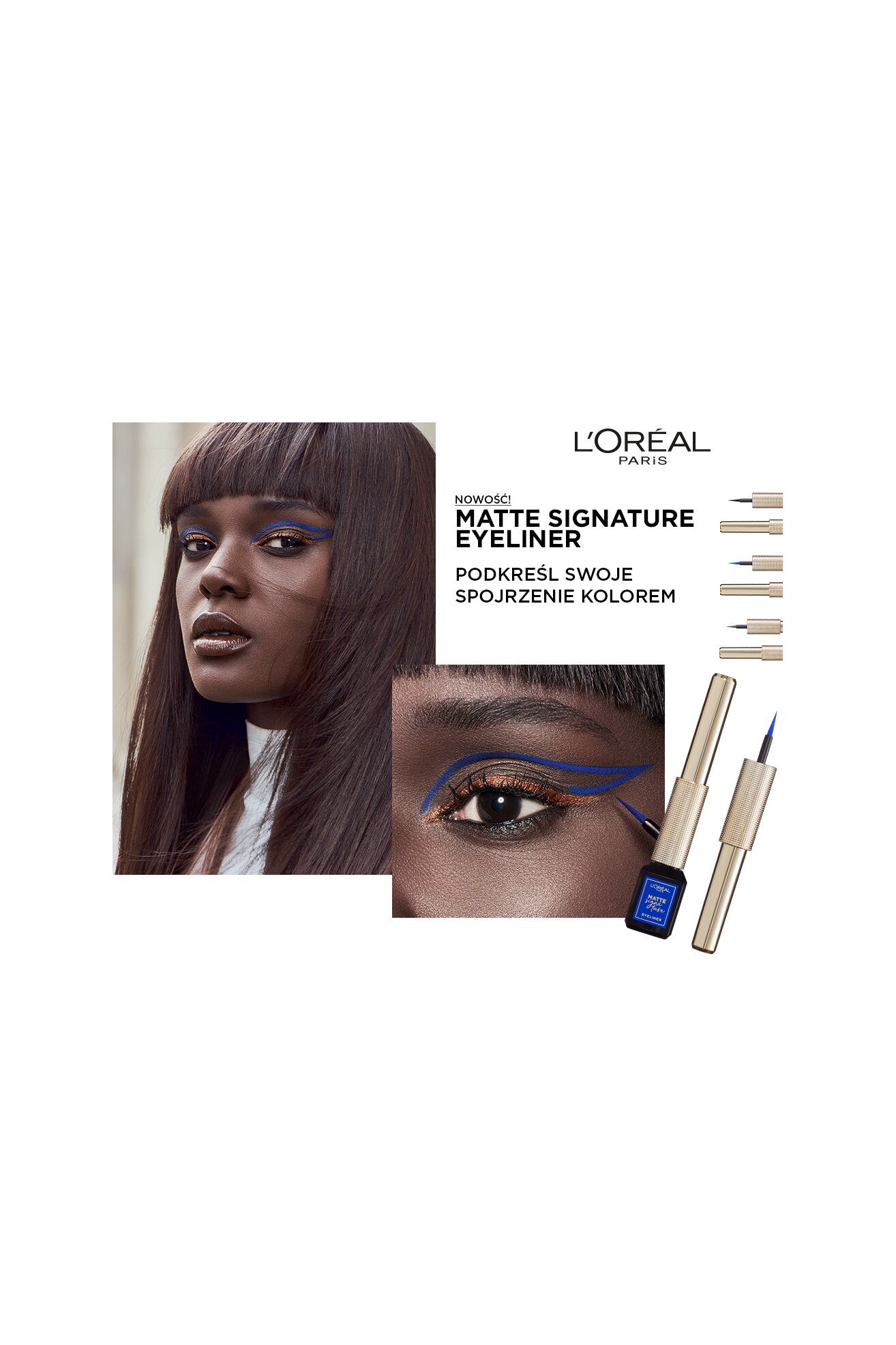 L'Oréal Pari Matte Signature Liquid Eyeliner matowy eyeliner w płynie 01 Ink L'OREAL PARIS MATTE SIGNATURE -