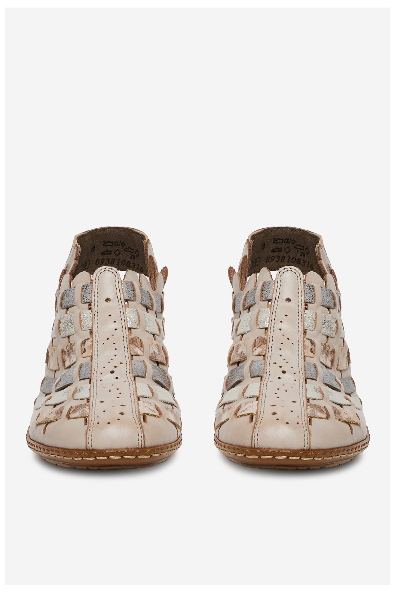 Елегантни обувки Rieker 46778-64 ТЪМНОБЕЖОВ