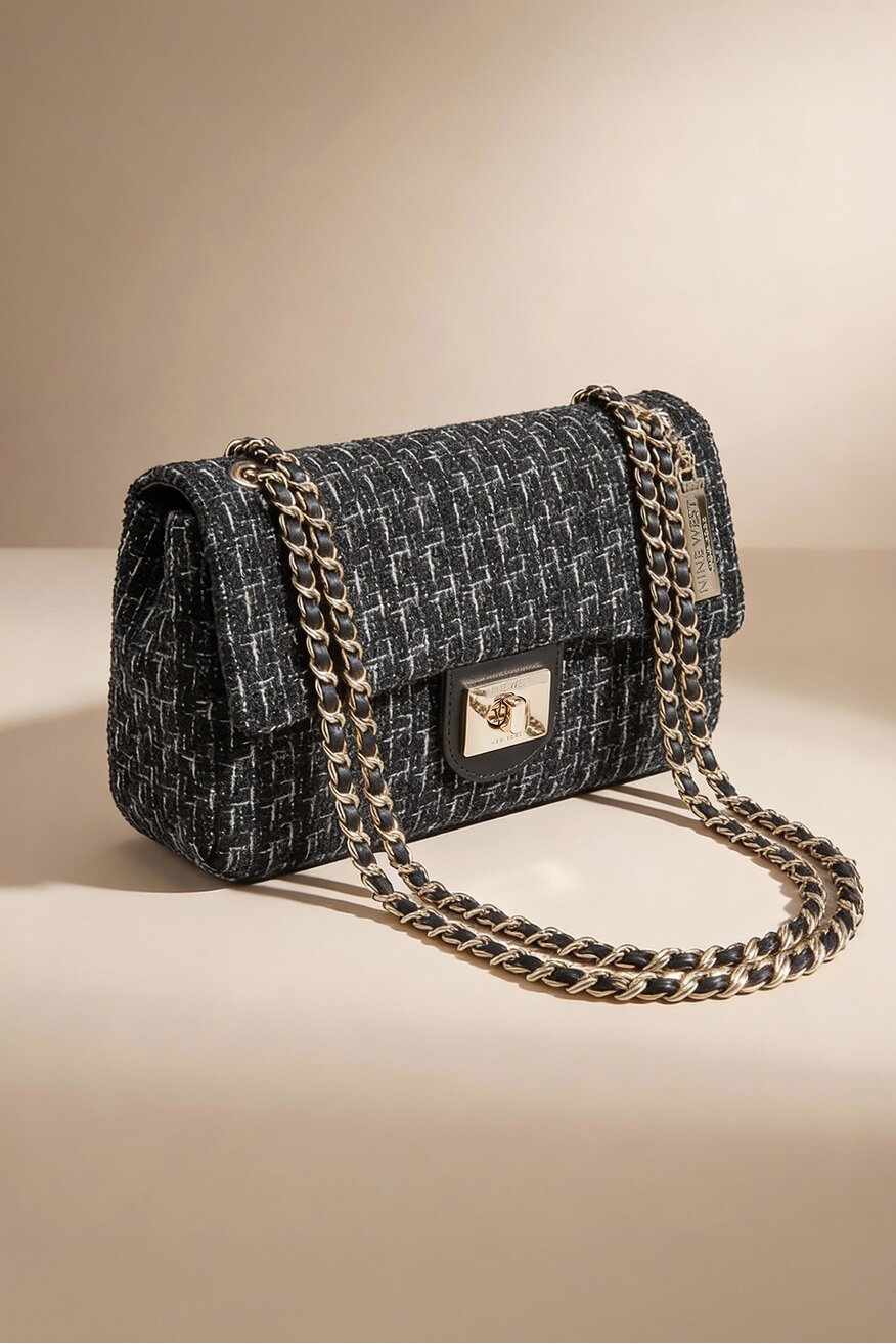 Дамска чанта NINE WEST ЧЕРЕН - 5906751261378