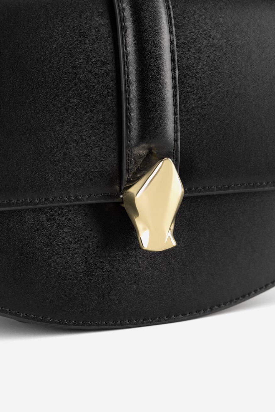 
                Gino Rossi - Mała skórzana torebka saddle - 5903419772917