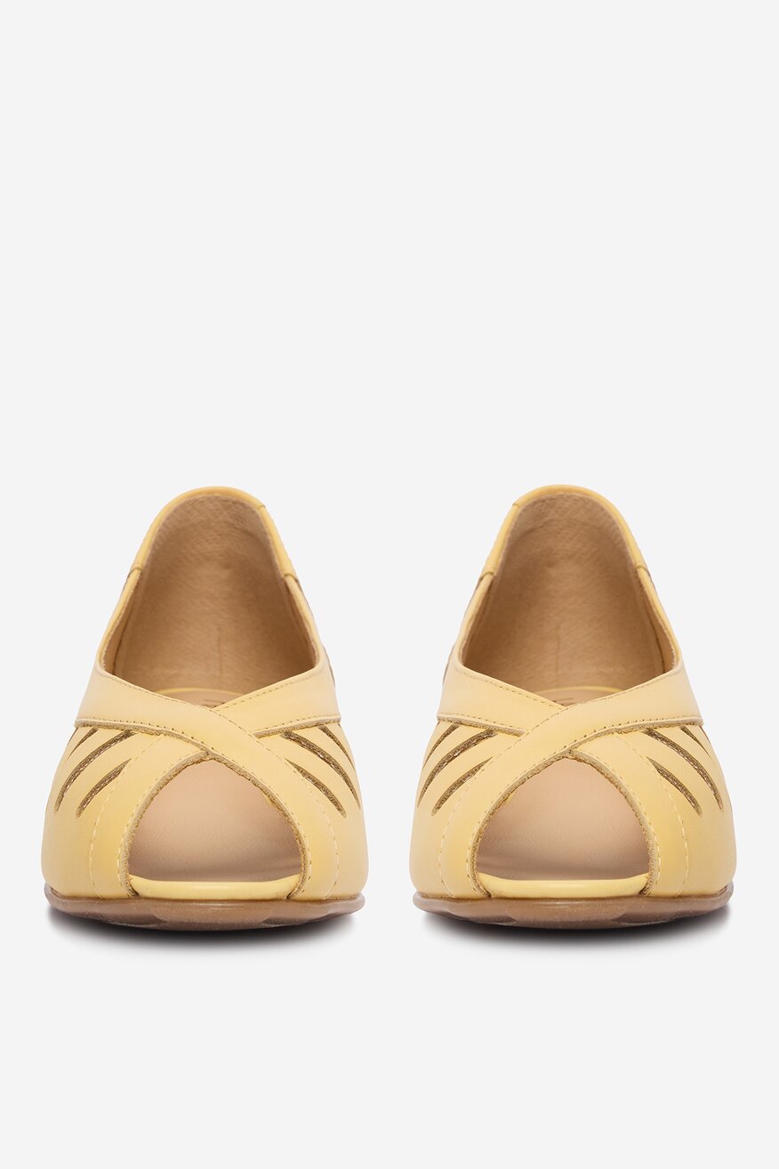 
                Lasocki - Baleriny skórzane - 5906751856079