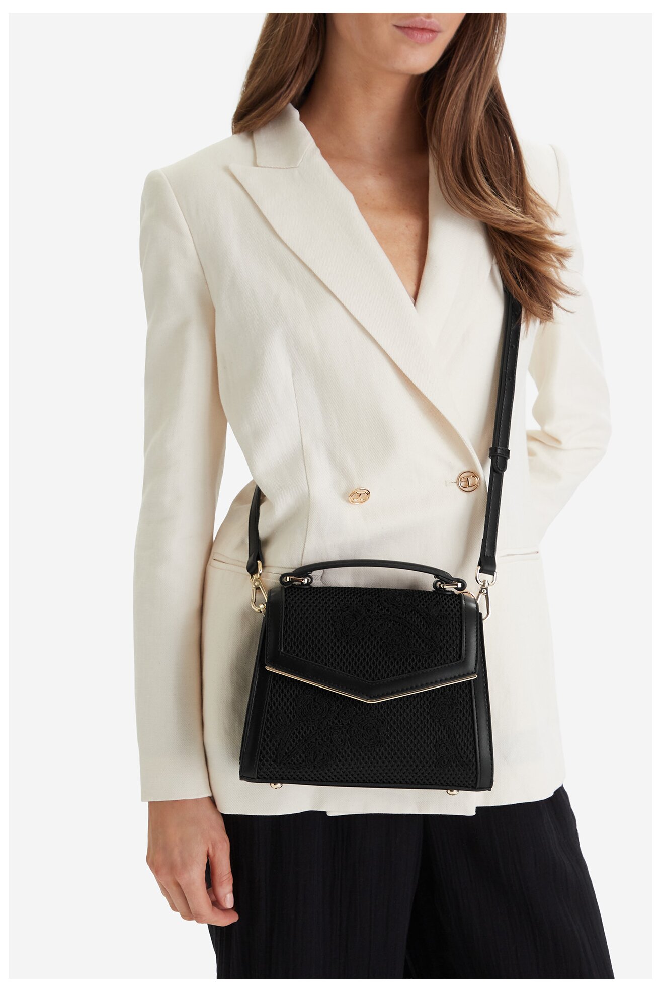 Дамска чанта NINE WEST CEO-WALL STREET GLOW-KY318 ЧЕРЕН