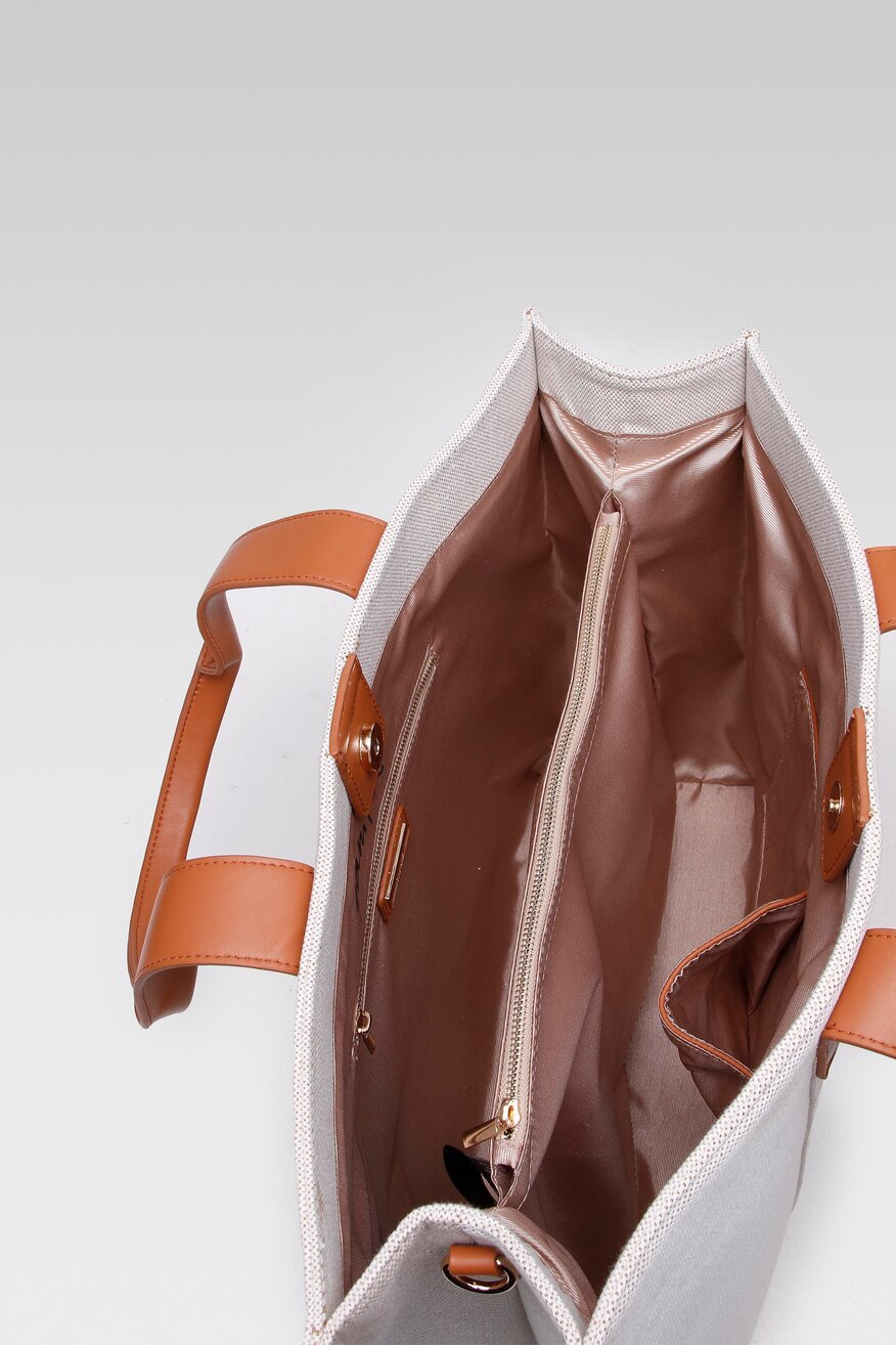 
                Quazi - Torebka tote bag brązowa - 5904248355029