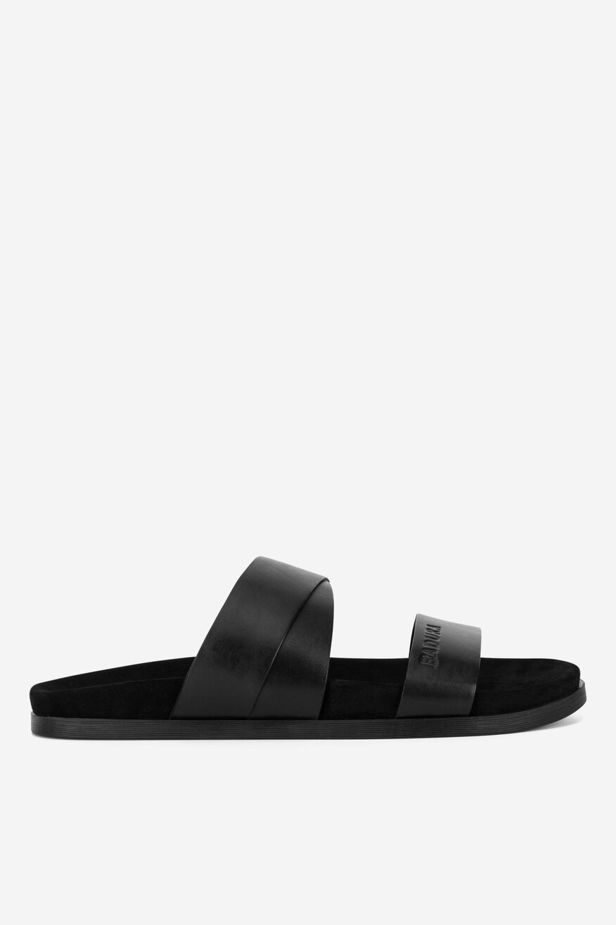 
                Badura - Klapki skórzane - 5905588585466