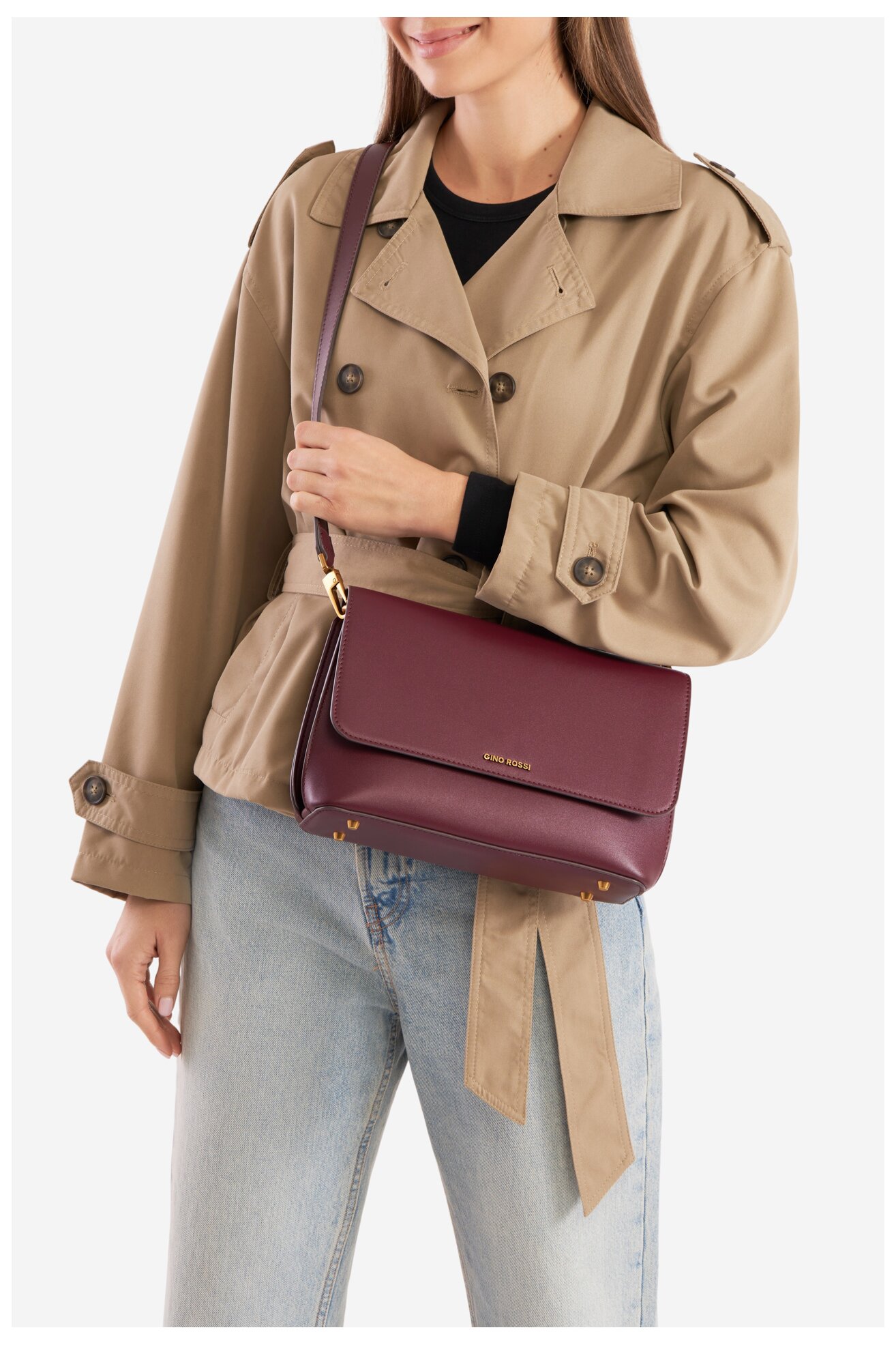 Torebka Gino Rossi TYL0196 Bordowy