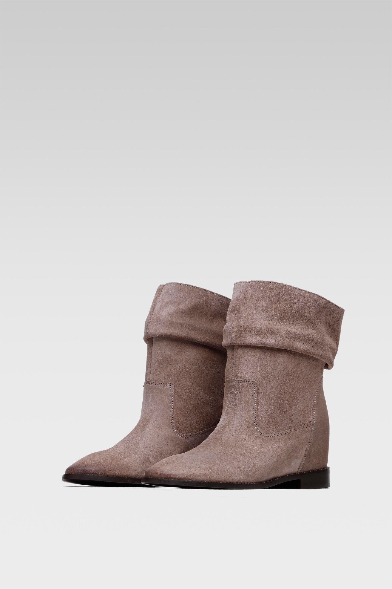 Botki Badura ALEGRA-08 Szary jasny