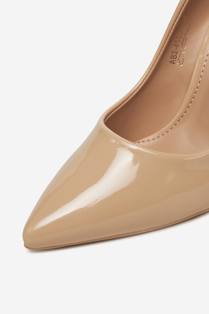 Pantofi cu toc DeeZee BEJ - 5906751091142