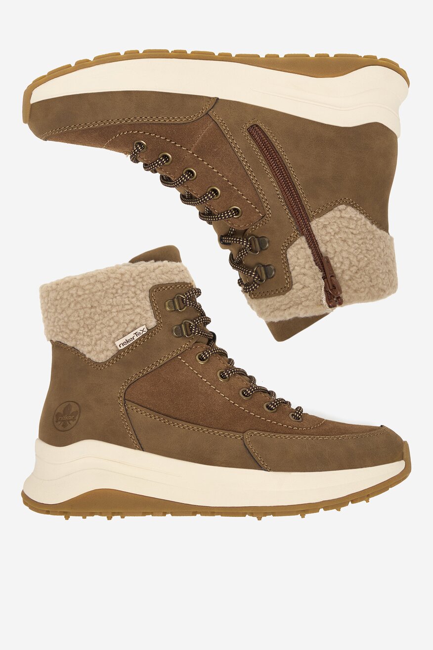 
                Rieker - Trzewiki zamszowe ocieplane - 2230085548410