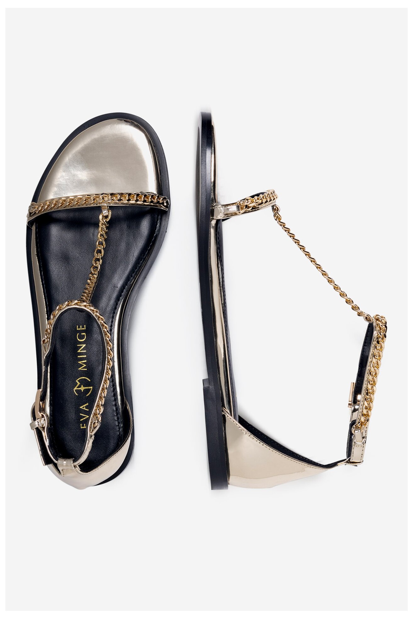 Сандали EVA MINGE ALBINA-F50-298-1 ЗЛАТИСТ