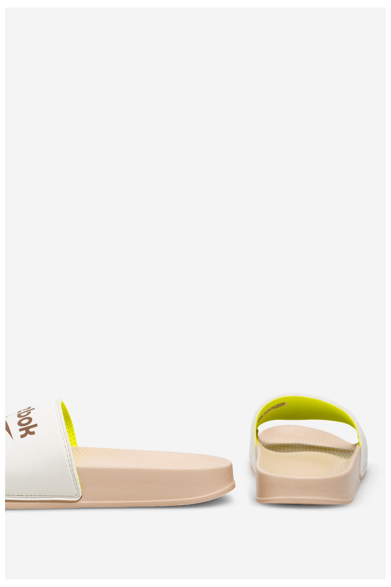 Klapki Reebok FULGERE SLIDE 100063325 Kremowy