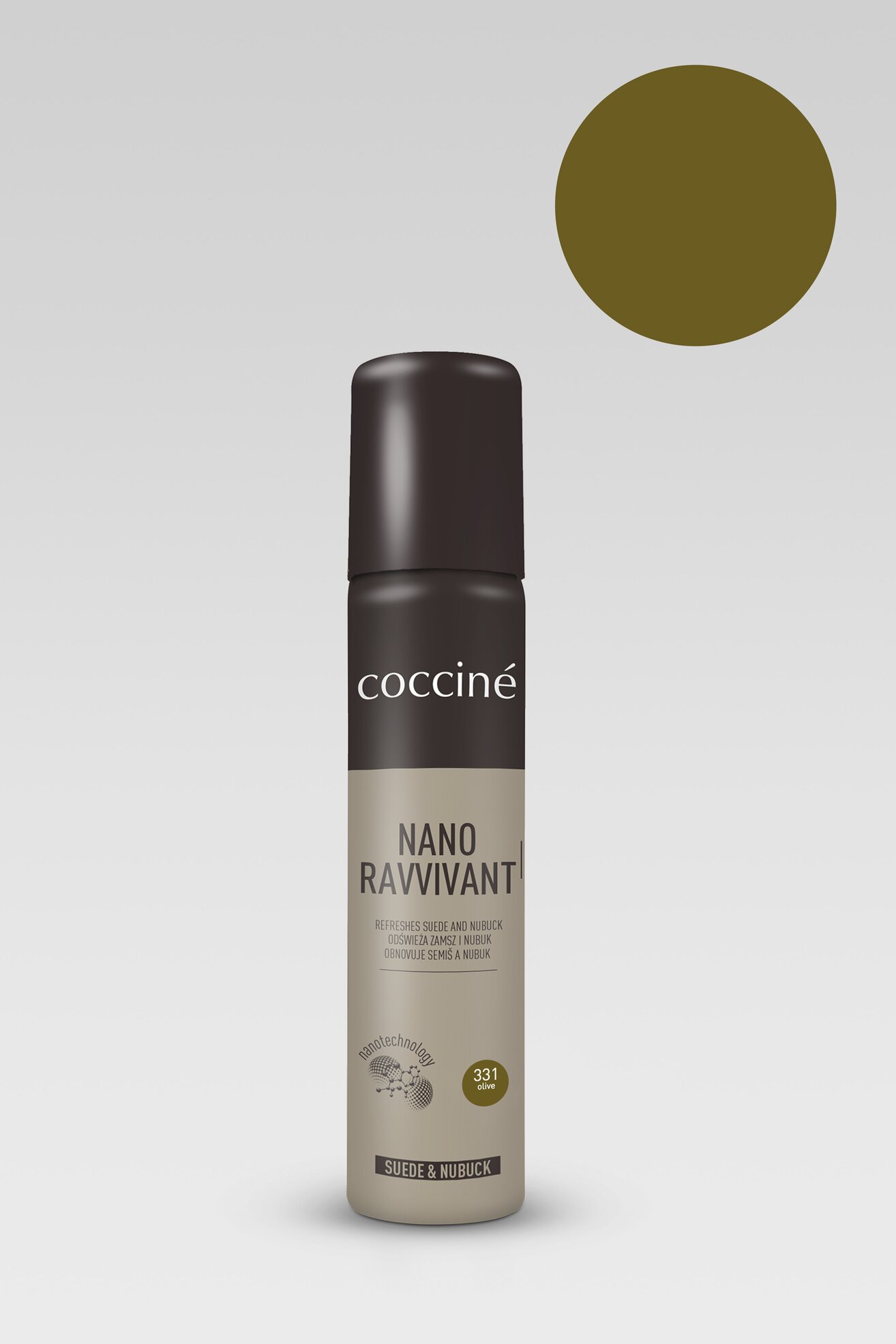 Kosmetyki do obuwia Coccine NANO RAVVIVANT ATOMIZER Oliwkowy