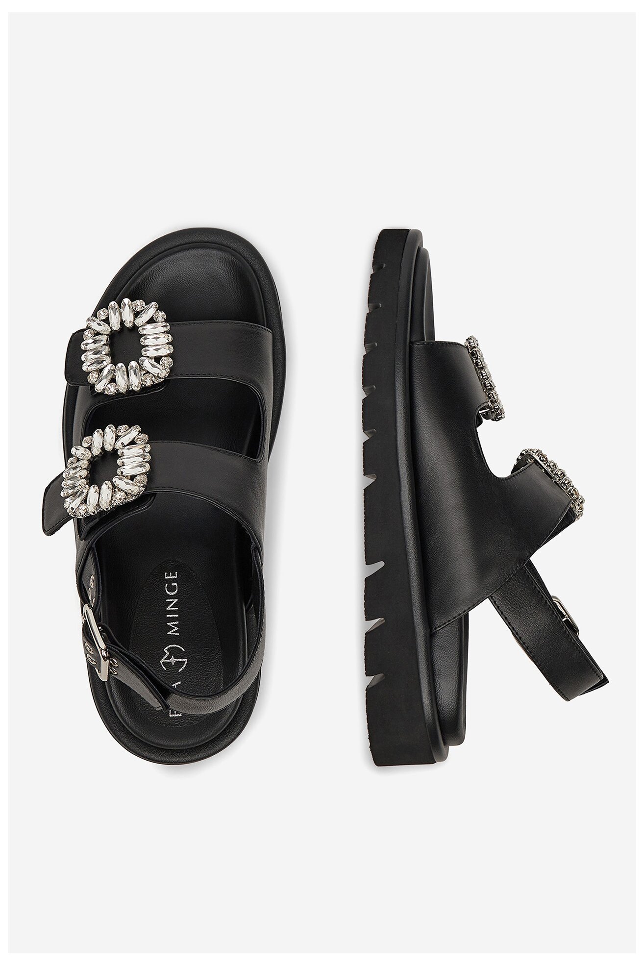 Сандалі EVA MINGE SNOWDROP-I75-563 ЧОРНИЙ