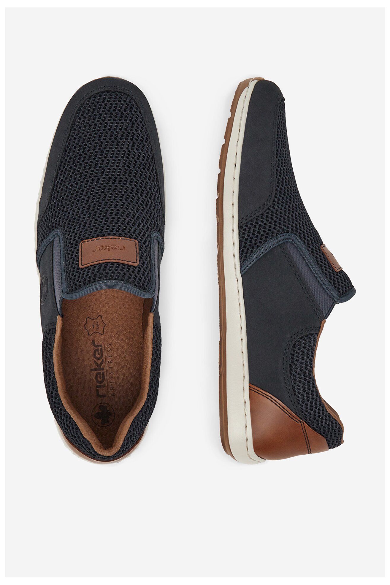 Półbuty Rieker 08869-14 Granatowy