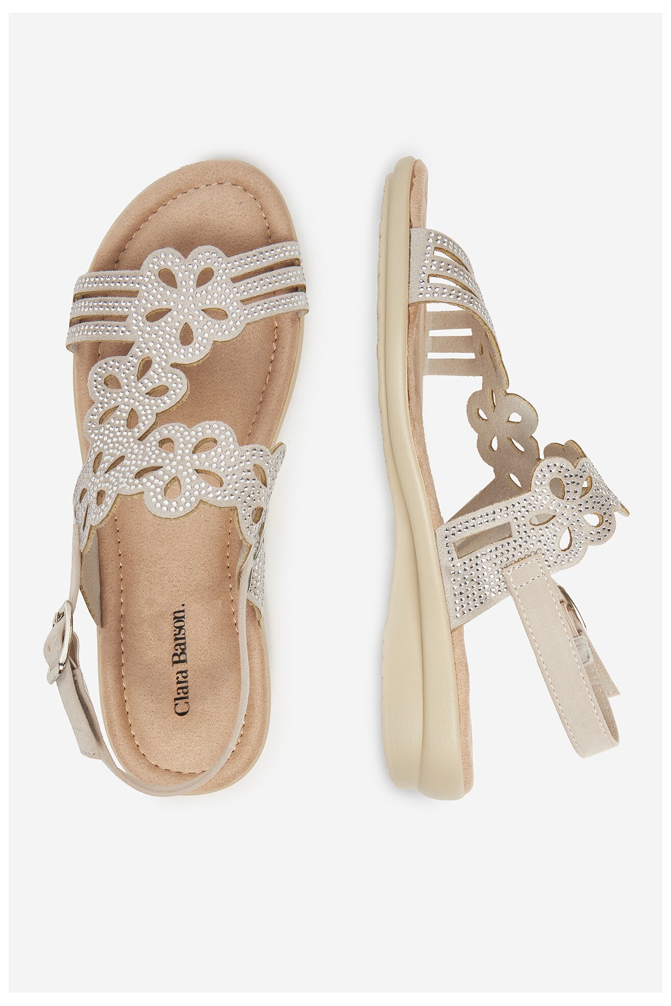 Sandały Clara Barson WSXD015-06 Szary jasny