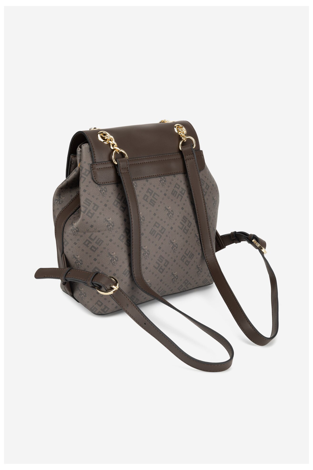 Plecak U.S. POLO ASSN. BIUXT6230WVP Brązowy ciemny