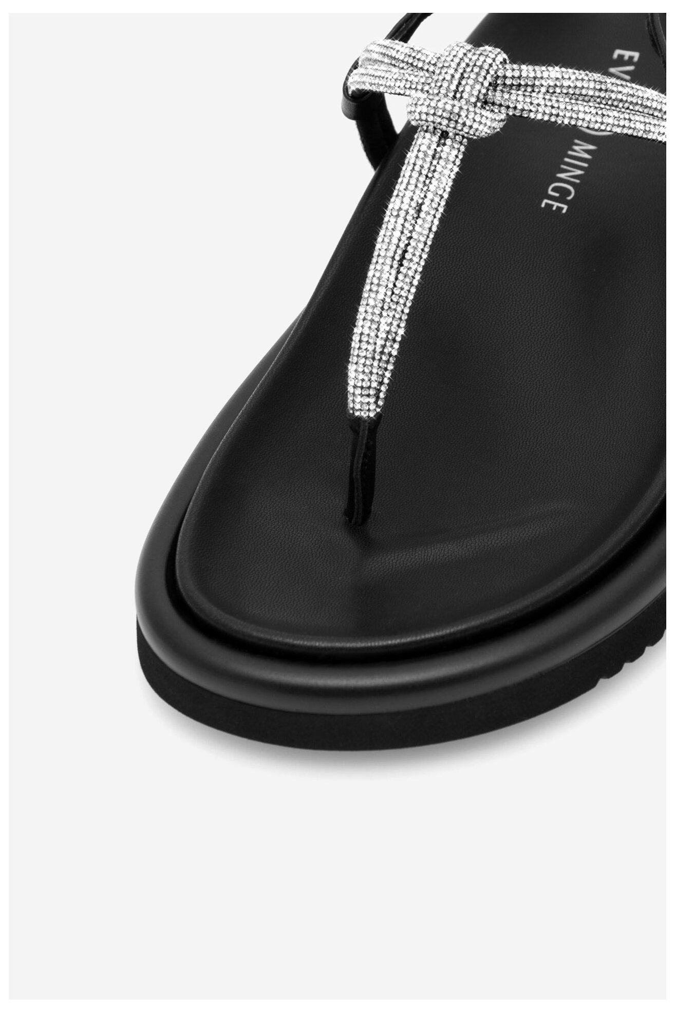 Sandały EVA MINGE EDITTA-V901-115-1 Czarny