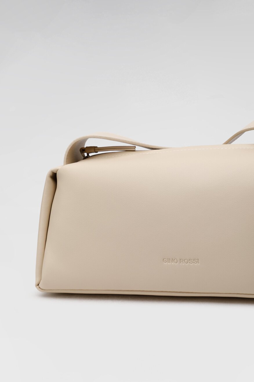 
                Gino Rossi - Torebka skórzana beżowa - 5904862396972