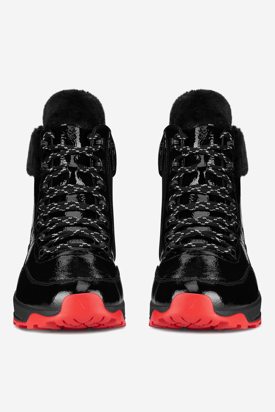 
                Rieker Revolution Lifestyle - Trzewiki skórzane ocieplane - 2230062963786