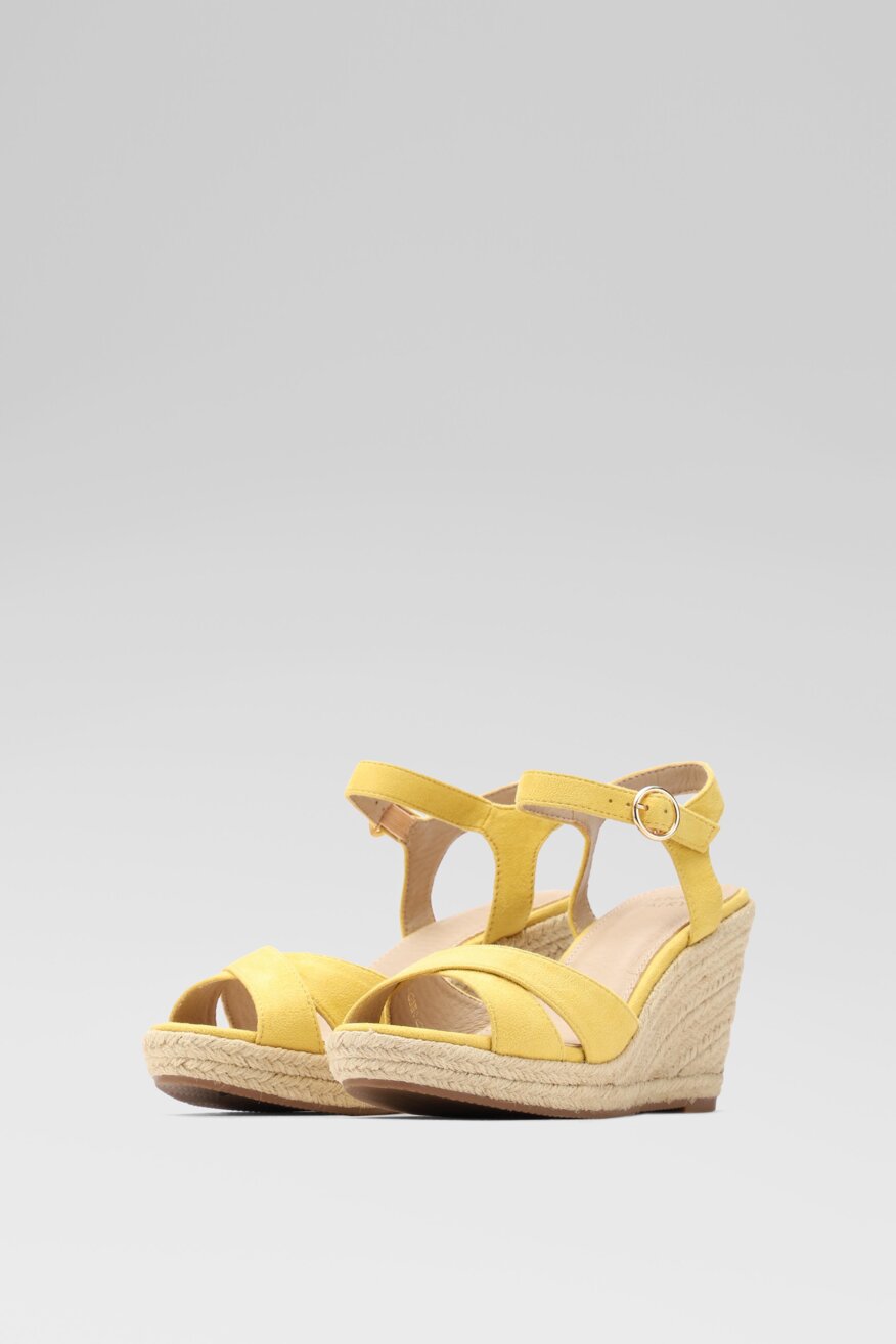 Jenny Fairy - Sandały na koturnie boho - 5903698385662