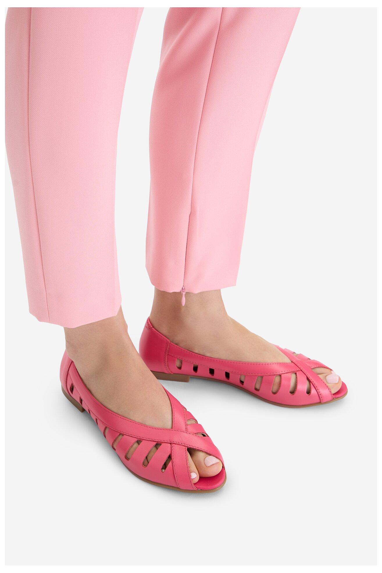 Baleriny Lasocki CEO-RST-ERICA-66 Różowy ciemny