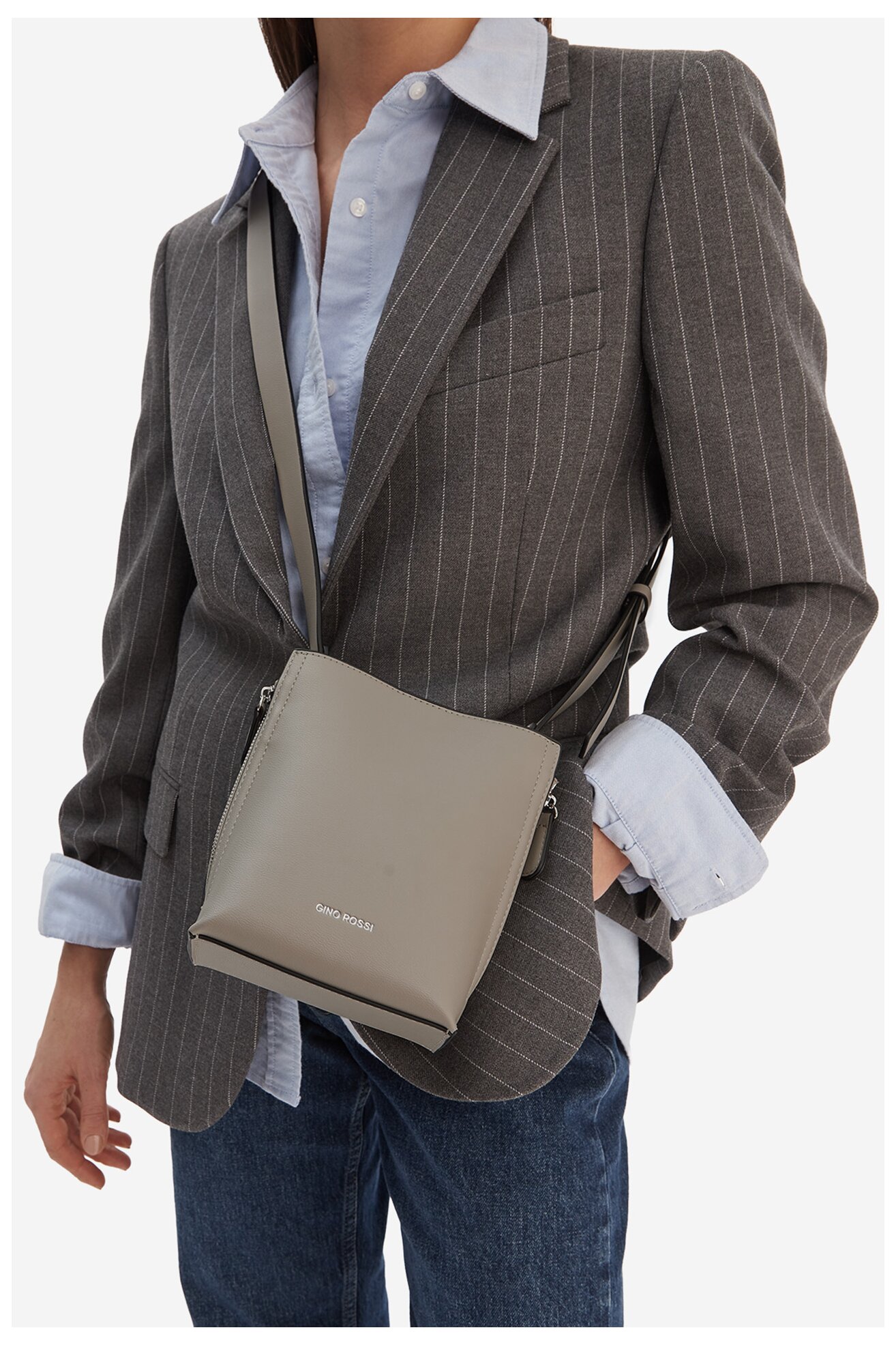 Torebka Gino Rossi EO-LX0293 Szary jasny