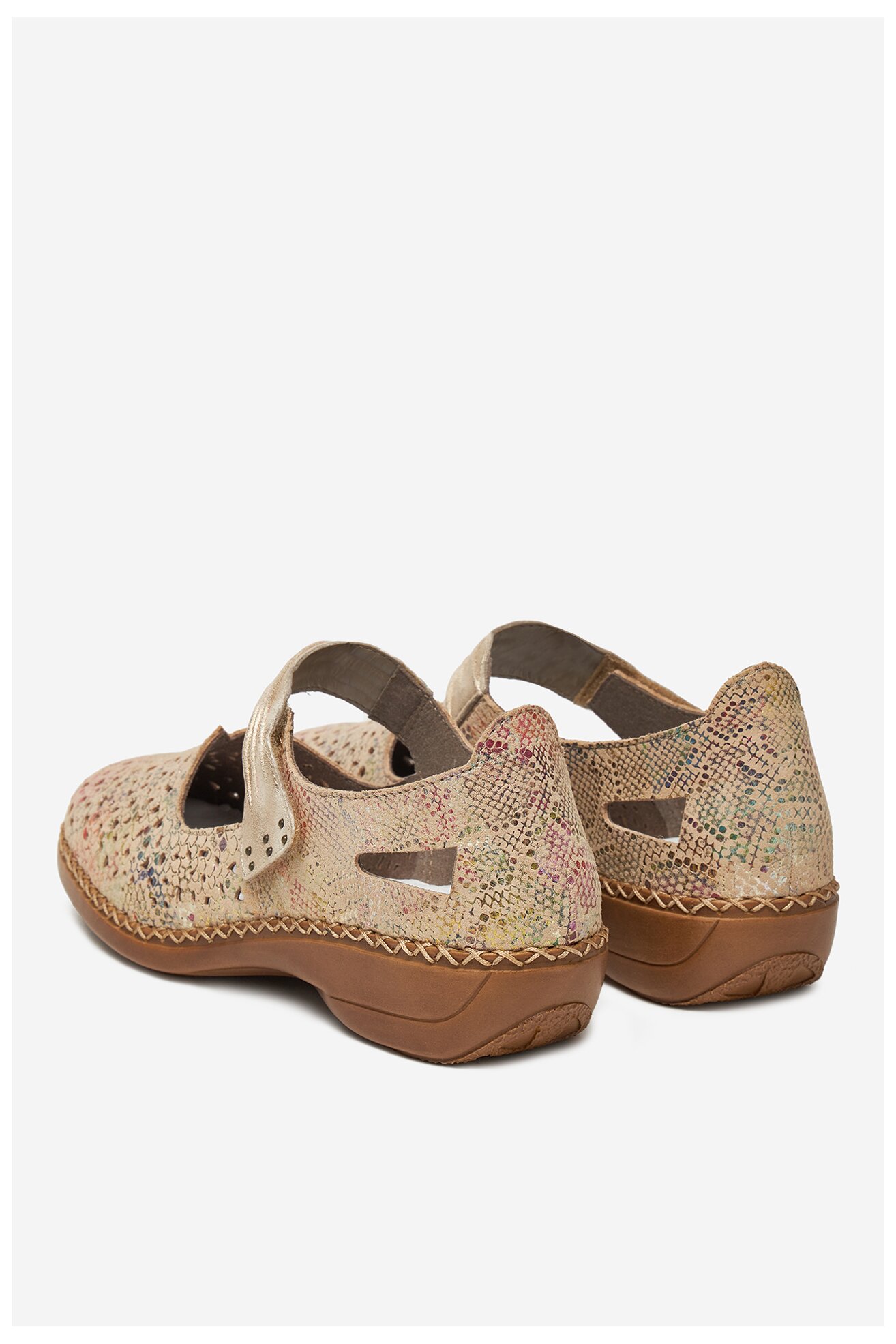 Baleriny Rieker 41399-92 Beżowy