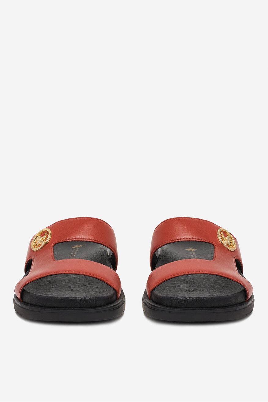 
                Beverly Hills Polo Club - Klapki skórzane - 5906751899045