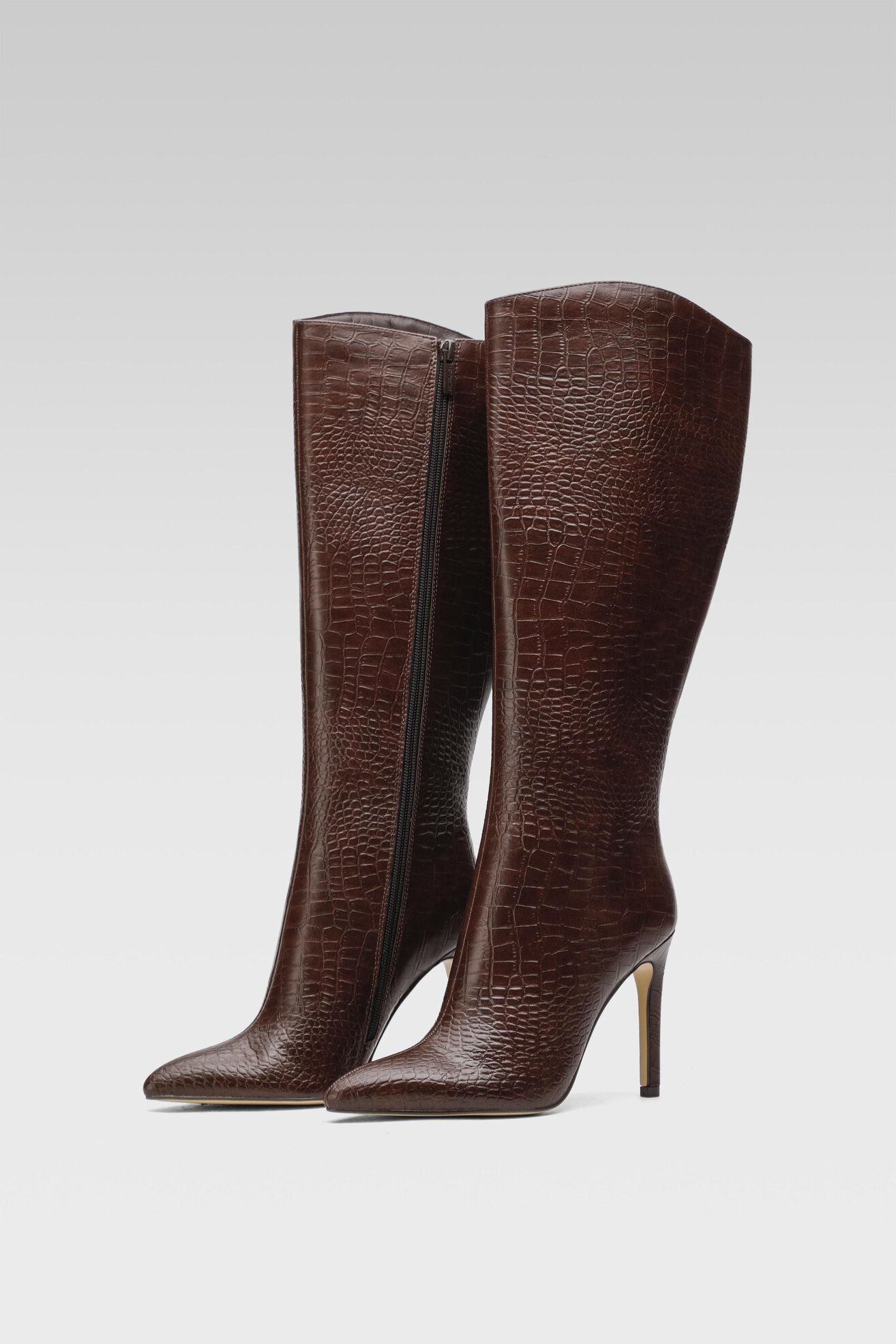 Kozaki DeeZee WYL2979-31 Brązowy ciemny